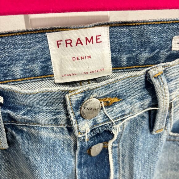 FRAME Denim Le Original High Rise Skinny Rigid Re-Release Distressed Jeans - Picture 4 of 9